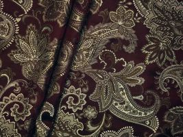 Novel Dumas Merlot Drapery / Upholstery Fabric