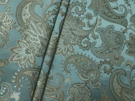 Novel Dumas Seafoam Drapery / Upholstery Fabric