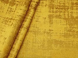 Fresco Golden Embossed Velvet Upholstery Fabric - ships separately