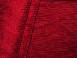 Stream Red Embossed Velvet Upholstery Fabric - ships separately