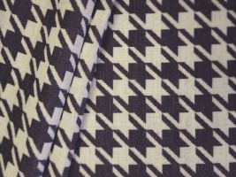 Watson Tuxedo Houndstooth Drapery / Upholstery Fabric - ships separately