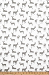 Deer+Silhouette+Premier+Navy+%2F+White+Fabric