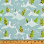 Holiday Bunnies Holiday Fabric
