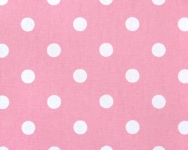 Polka Dot Baby Pink / White Fabric