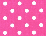 Polka Dot Candy Pink / White Fabric