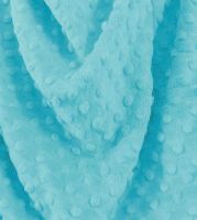 Minky Dot Fabric - Light Turquoise