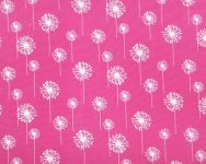 Small Dandelion Candy Pink / White Fabric