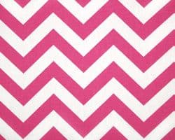 Zig Zag Candy Pink / White Fabric