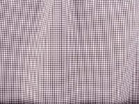 Mini Checker Poplin Burgundy Fabric
