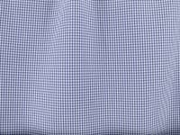 Mini Checker Poplin Navy Fabric