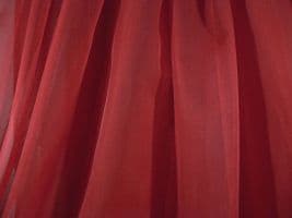 118" Drapery Sheer Voile Red Fabric