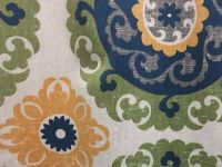 Hanan Blue Bird Drapery Fabric