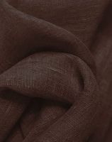 Pure Linen Killarney Coffee Fabric