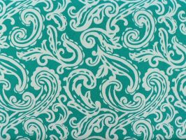 Terrasol Colima Teal / White Fabric - Indoor / Outdoor