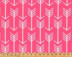 Arrow Candy Pink / White Fabric