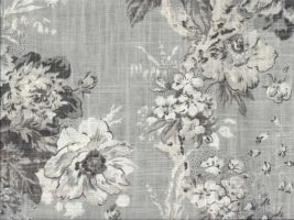 Waverly Ballad Bouquet Platinum Fabric