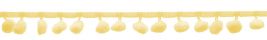 Mini Pom Pom Fringe 7/8" - Pale Yellow