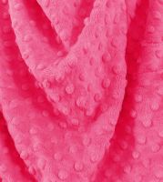 Minky Dot -Hot Pink Fabric
