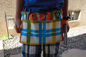 Lot of 13 Kids Pretend Black and Decker Tools and a Tool Belt